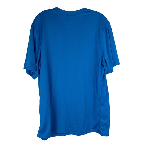 Nike Men's Dri-Fit Short Sleeve Shirt Size Large Blue Training Running - Picture 2 of 6